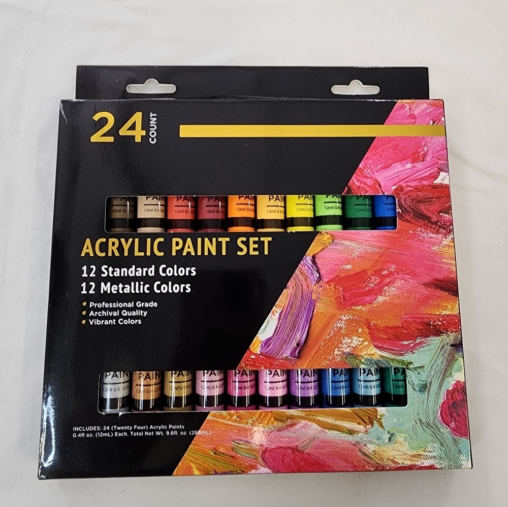 Source Unknown Acrylic Paint Set - Vibrant Colors